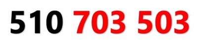510 703 503 ORANGE STARTER ZŁOTY ŁATWY PROSTY NUMER KARTA SIM GSM PREPAID