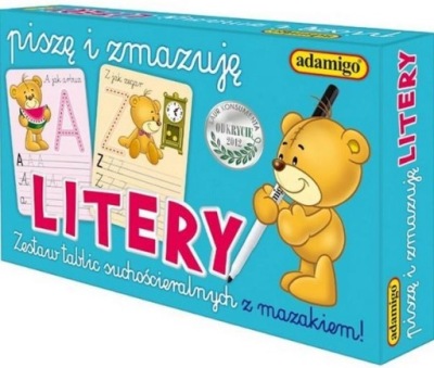 Piszę i zmazuję. Litery Adamigo