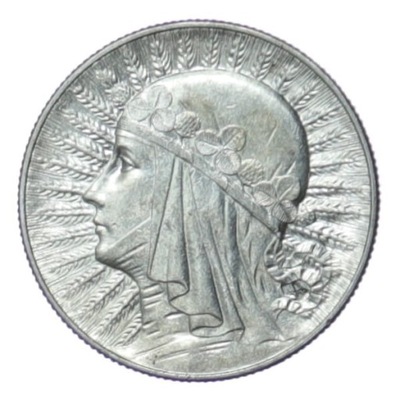 5 zł - Głowa Kobiety - 1934 rok - srebro