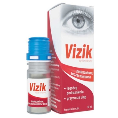 VIZIK krople podrażnione zaczerwienione oczy 10 ml