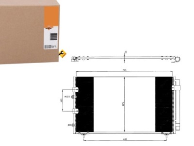 Конденсатор кондиционера toyota previa 00- nrf фото №1