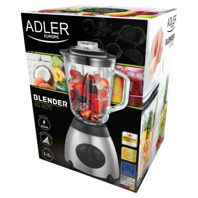 Blender kielichowy stojący szklany 800W ADLER AD4070