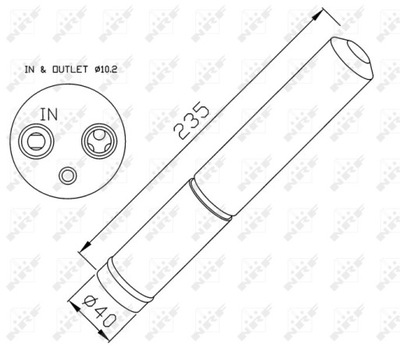 SAUSINTUVAS KONDICIONAVIMO NISSAN NRF33225 