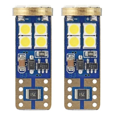 LUCES DIODOS 12V/24V W5W 12XSMD2835 CANBUS 71709  