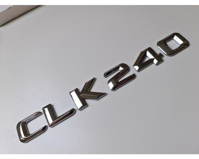 CLK240 SILVER CHROME LETTER NUMBER BADGE EMBLEM  