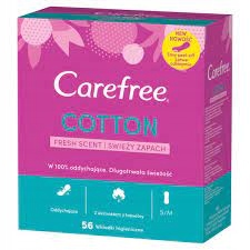 CAREFREE WKŁADKI COTTON 56SZT