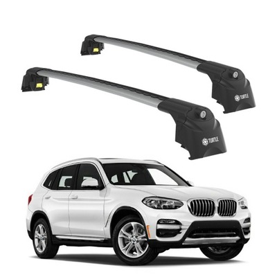 TURTLE MALETERO DE TECHO AIR-2 PARA BMW X3 G01 2018 - 2024 SREBRO  