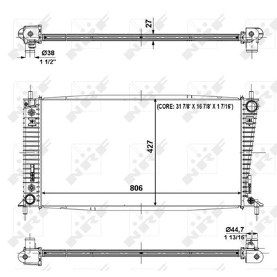 RADUADOR DE AGUA FORD EXPEDITION 02-06 4.6 5.4  