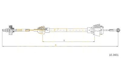 CABLE CLUTCH SET SKODA FELICIA 95-01 COFLE  