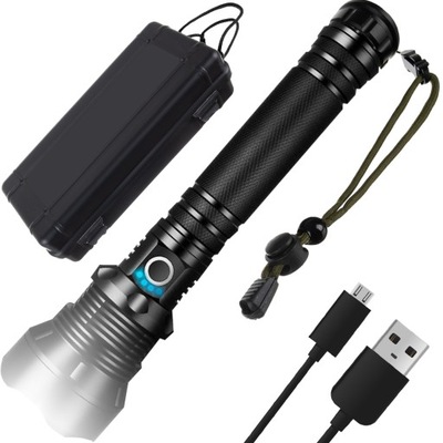 LINTERAL TAKTYCZAL DIODO LUMINOSO LED POTENTE ZOOM WOJSKOWA AL USB AKUMULATOROWA ANTINIEBLA P70  