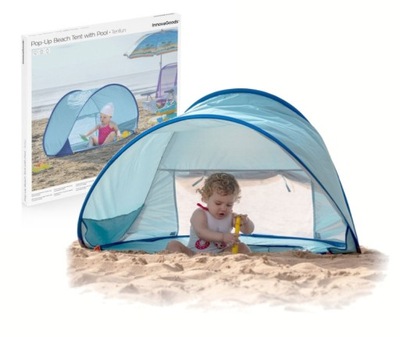 Namiot plażowy z basenem dla dzieci