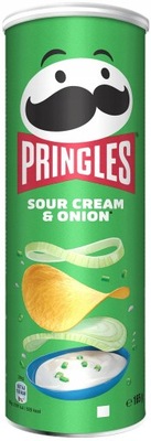 Pringles Sour Cream & Onion Chipsy Kwaśna Cebula i Ser 165g