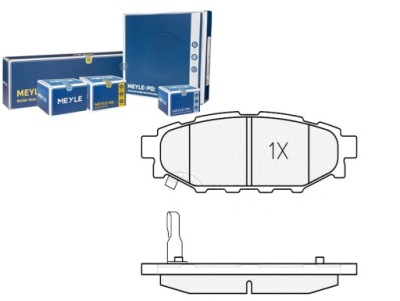 Гальмівні колодки гальмівні subaru задня legacy 03- impreza 07- фото №1