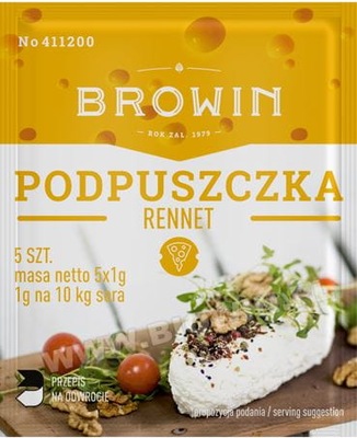 Podpuszczka do sera 5 x 1g