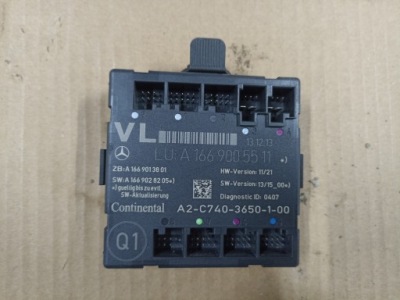 Блок керування модуль двері лівий перед mercedes w156 w176 w246 фото №1