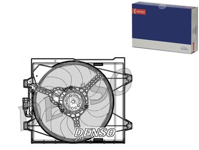 Вентилятор радиатора с корпус fiat 500 1.2/1.3d фото №1