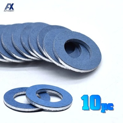 10X OIL DRAIN SUMP PLUG GASKETS WASHER SEAL RING ENGINE PARA TOYOTA C~27446  