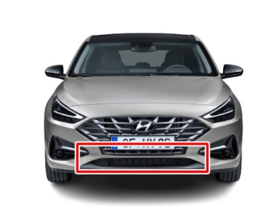 Решётка бампера перед hyundai i30 iii lift nowa фото №1