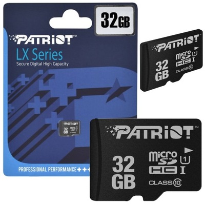 KARTA PAMIĘCI 32GB MICRO SD SDXC LX 80MBS