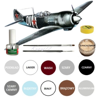 Model plastikowy samolot do sklejania LA-5 1/72