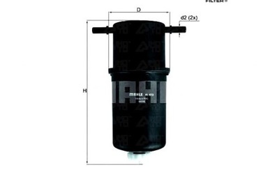 Knecht фильтр топлива vw crafter 30-35, crafter 30-5 фото №1