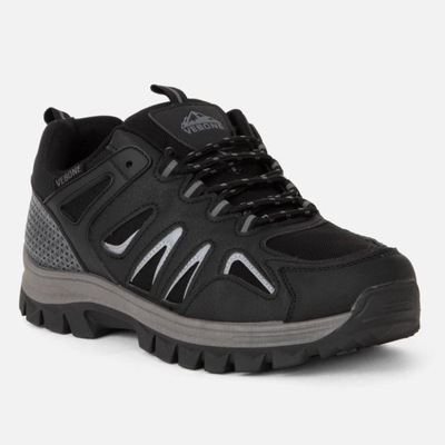 Czarne sportowe buty męskie trekkingowe 42