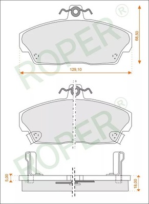 Гальмівні колодки перед honda civic lotus elise mg zr zs фото №1