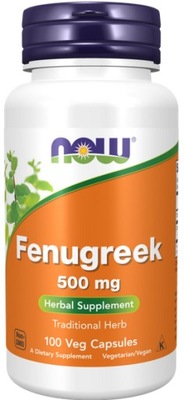 NOW Foods Fenugreek kozieradka 500mg 100 vege kap