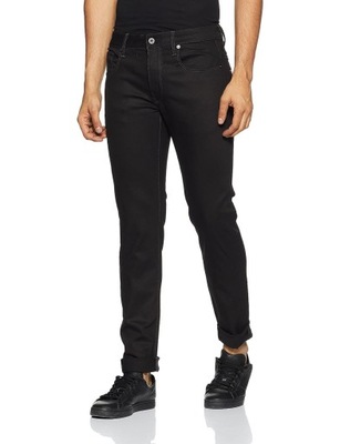 B6C131 CZARNE SPODNIE SLIM G-STAR RAW 28/34