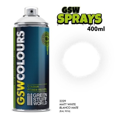 GSW SPRAY Primer Colour Matt White 400ml