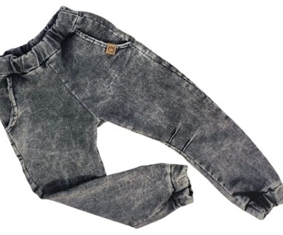 Spodnie Krzywa Nóżka Jeans Mimi Czarne 152