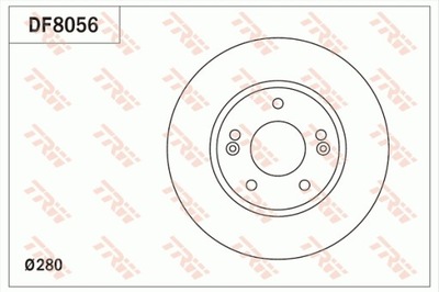 TARCZA HAMULC. HYUNDAI I30 11-