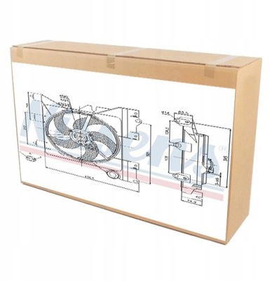 Вентилятор радіатора do citroen xsara 1.4 1.6 фото №1