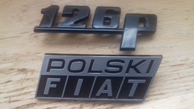 Nowe emblematy polski fiat i 126p oryginały