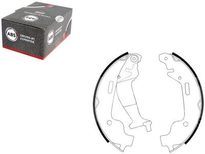 Abs9152 гальмівні колодки гальмівний. opel agila 00- фото №1