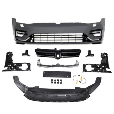 Бампер передний с решётка do vw golf vii 2013 - 2017 стиль r-line фото №1