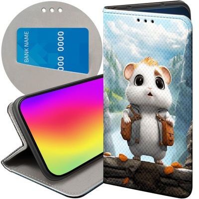 ETUI Z KLAPKĄ DO IPHONE 13 PRO MAX WZORY CHOMIKI SZYNSZYLE MYSZOWATE CASE