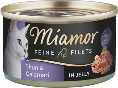 MIAMOR FINE FILETS galaretka 100g TUŃCZYK KALMARY