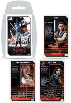 TOP TRUMPS STAR WARS OSTATNI JEDI LAST GRA KARTY