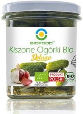 Ogórki kiszone deluxe BIO 320 g /230 g (BIOFOOD)