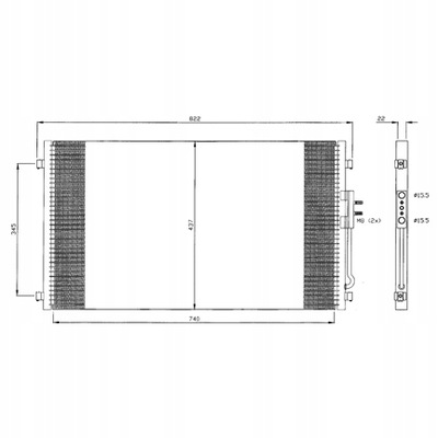 РАДИАТОР КОНДИЦИОНЕРА CHRYSLER