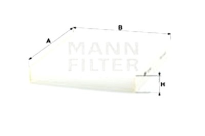 MANN-FILTER ФИЛЬТР САЛОНА HYUNDAI IX55 3.0D 3.8 09.08-