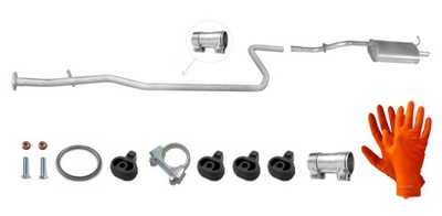 Ford ka 1.3 2002-2008 труба + гасник кінцевий фото №1
