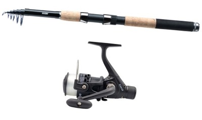 Zestaw Wędka JAXON 2,7 kołowrotek Spławik Spinning