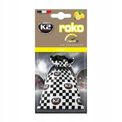 K2 ROKO RACE LEMON 25G ODŚWIEŻACZ POWIETRZA