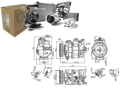 КОМПРЕССОР КОНДИЦИОНЕРА VW JETTA IV 2.0 06.10-12.17 NISSENS