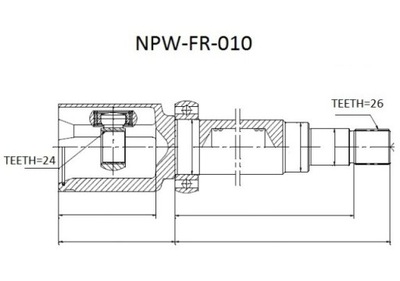 Шарнір внутрішній ford focus i правий фото №1
