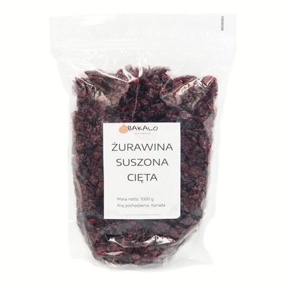 Żurawina suszona cięta 1000g