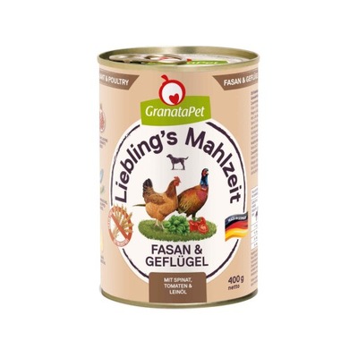 GranataPet Liebling's Mahlzeit Bażant i Drób 400g