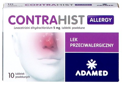 Contrahist Allergy 5mg Lek na Alergię i Katar 10tb